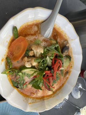 Tofu and Veg Red Curry   at @Thai in Queenstown