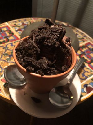 Chocolate ice cream with Oreo  at Tamiami Tap in Sarasota