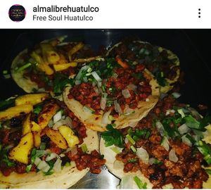 Tacos at Alma Libre Free Soul in Huatulco