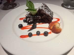 Chocolate cake  at Casati's in Chicago