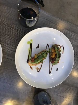 Vegan bruschetta  at Casati's in Chicago