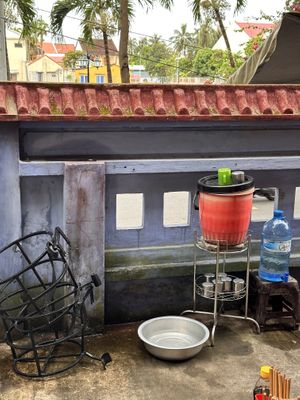 Free water   at An Chay - Vegetarian Noodle in Hoi An