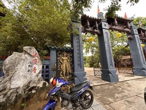 It’s inside in the temple/pagoda   at An Chay - Vegetarian Noodle in Hoi An