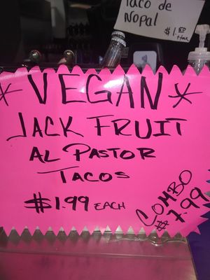 New vegan item at The Taco Man Mexican Grill in Azusa