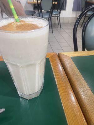 Banana smoothie with soy  at Snoogies Health Bar in Cairns
