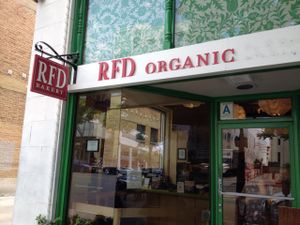 storefront  at Real Food Daily in Santa Monica