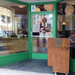 entrance at Real Food Daily in Santa Monica