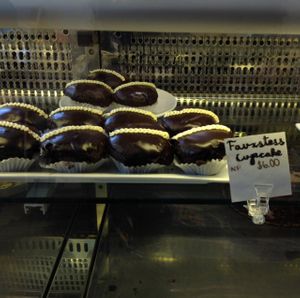 dessert case at Real Food Daily in Santa Monica