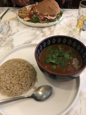 Black bean & sweet potato dish at VeganE & Saint Vegan in South West London