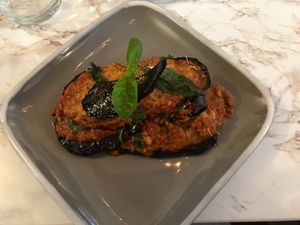 Parmigiana  at VeganE & Saint Vegan in South West London