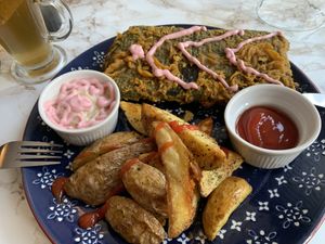 Fish and chips  at VeganE & Saint Vegan in South West London