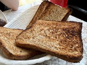 toast  at VeganE & Saint Vegan in South West London