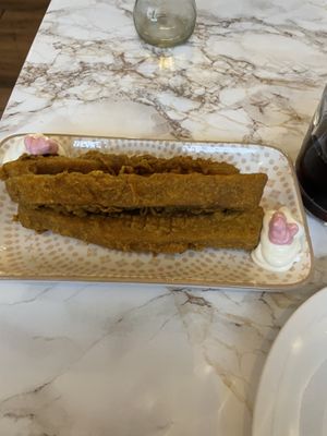 Chickenish sticks   at VeganE & Saint Vegan in South West London