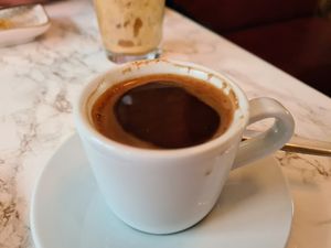 Turkish coffee at VeganE & Saint Vegan in South West London