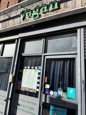 Closed at 1:30 on a Monday. Maybe their times are not correct    at VeganE & Saint Vegan in South West London
