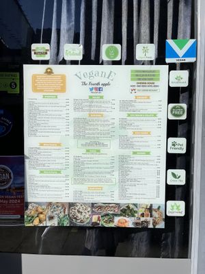 Closed at 1:30 on Monday    at VeganE & Saint Vegan in South West London