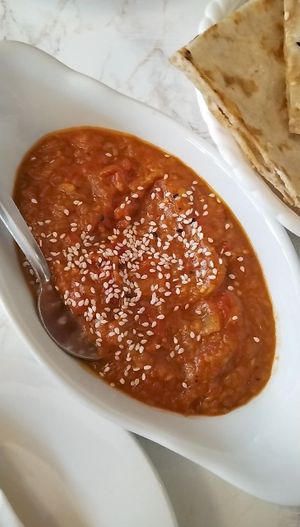 Auberginie dip at VeganE & Saint Vegan in South West London