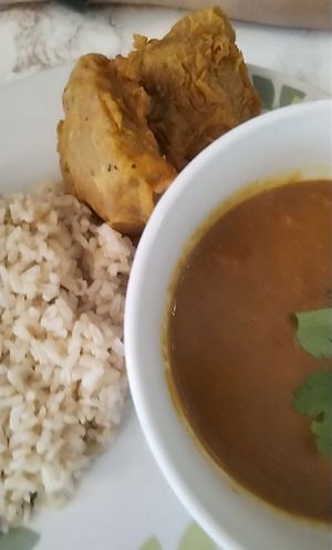 Katsu curry at VeganE & Saint Vegan in South West London