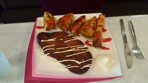 Beefless steak 😀 at VeganE & Saint Vegan in South West London