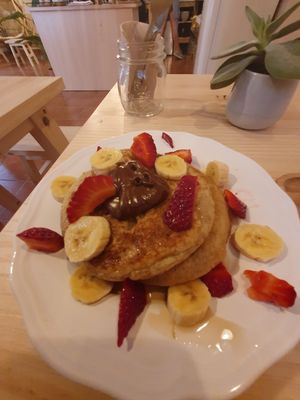 Pancakes at Mukka Coffee in Mallorca