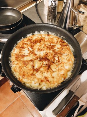 Vegan tortilla de patatas at Mukka Coffee in Mallorca