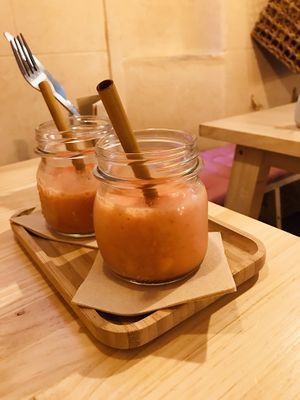 Smoothies at Mukka Coffee in Mallorca