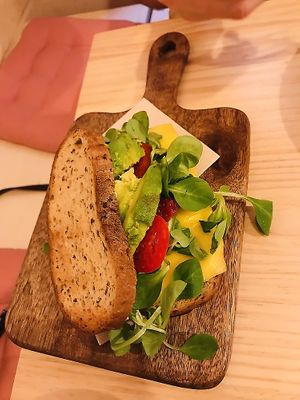 „cheese“sandwich with „ham“ at Mukka Coffee in Mallorca