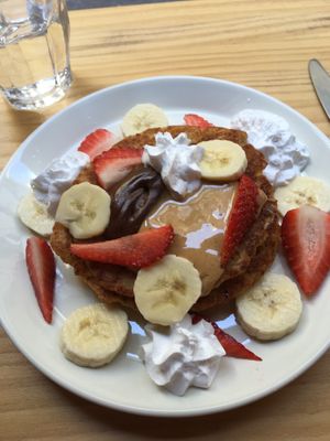 Delicious pancakes  at Mukka Coffee in Mallorca