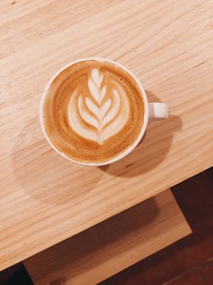 flat white at Mukka Coffee in Mallorca