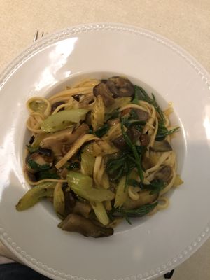 Vegetable linguine that they made specially for me  at Incomum in Sintra