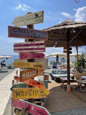 Great setting   at Holy Beach in Cogoleto