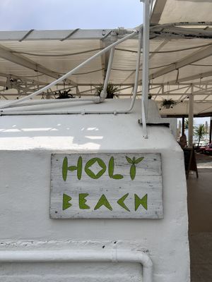   at Holy Beach in Cogoleto