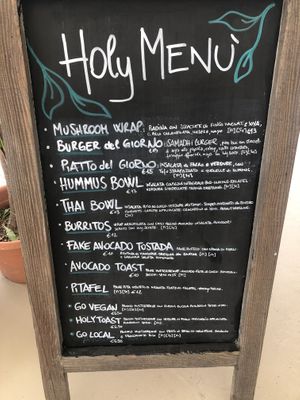 Menu   at Holy Beach in Cogoleto