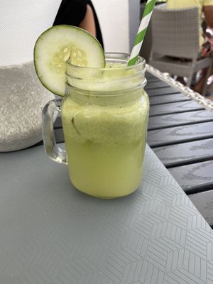 Green juice at Abigail's Cafe in Lagos