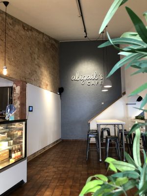 Inside the cafe at Abigail's Cafe in Lagos