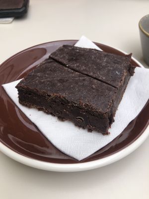 The vegan brownie!   at Abigail's Cafe in Lagos