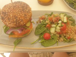 Beyond Burger at Abigail's Cafe in Lagos