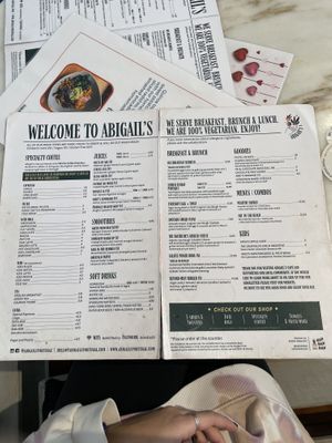 Menú   at Abigail's Cafe in Lagos