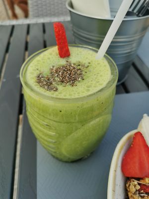 Monster green at Abigail's Cafe in Lagos