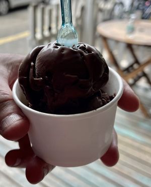 Small chocolate almond  at Rebelissimo in Jaco