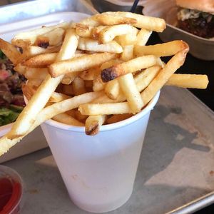 Hand cut fries at Dirt Burger in Des Moines