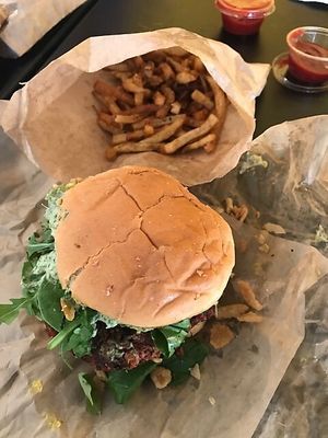 The spartan at Dirt Burger in Des Moines
