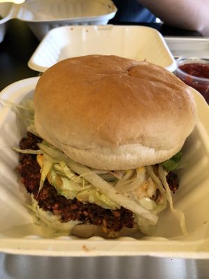 Original Burger at Dirt Burger in Des Moines