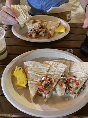  Vegan Quesadillas at Barefoot Beach Cafe in Honolulu
