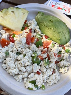 The saddest tofu scramble  at Barefoot Beach Cafe in Honolulu
