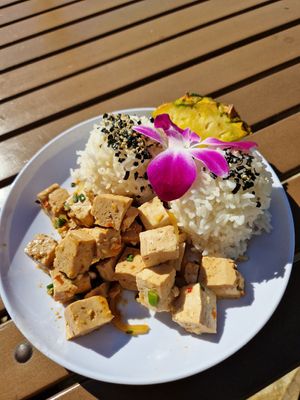 Tofu at Barefoot Beach Cafe in Honolulu