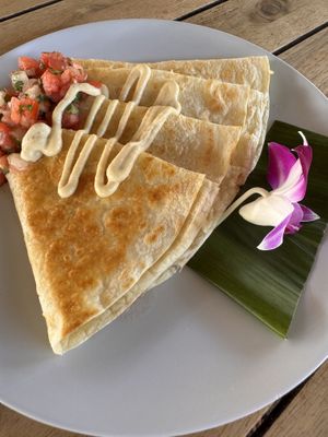 Quesadillas  at Barefoot Beach Cafe in Honolulu