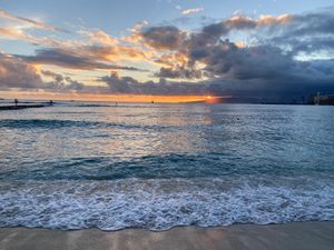 Beautiful sunset! at Barefoot Beach Cafe in Honolulu