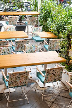 Outside at Local Green in Athens