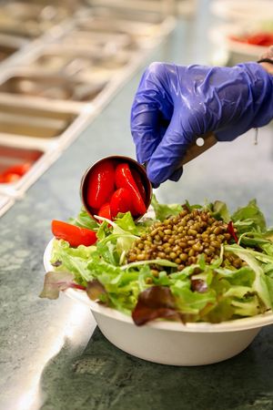 Customizable salads at Local Green in Athens